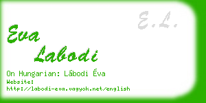 eva labodi business card