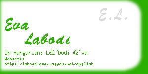 eva labodi business card